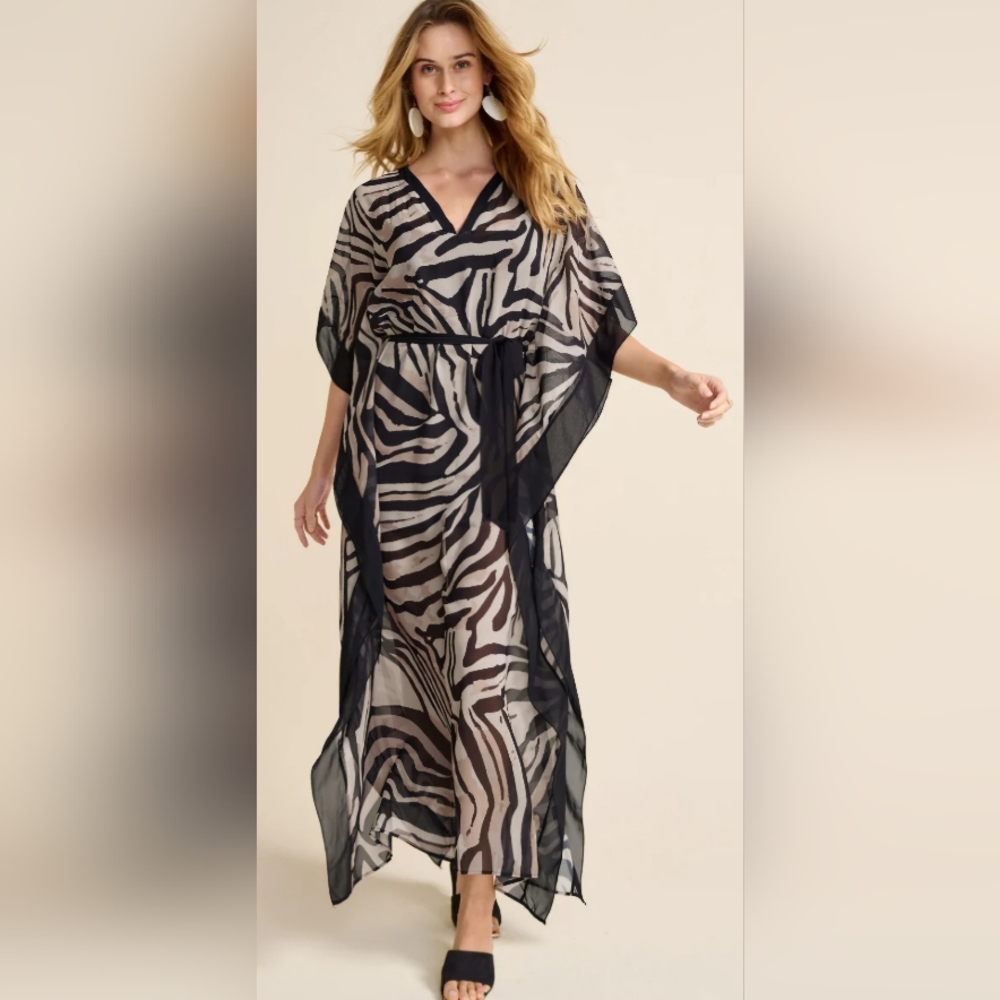 NWOT VENUS Zebra Maxi Dress